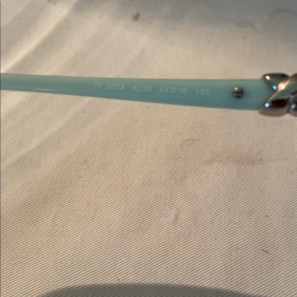 Tiffany & Co Aqua Grey Tortoise Women’s Glass Frames SilverCross Hardware TF2074 - Picture 7 of 11